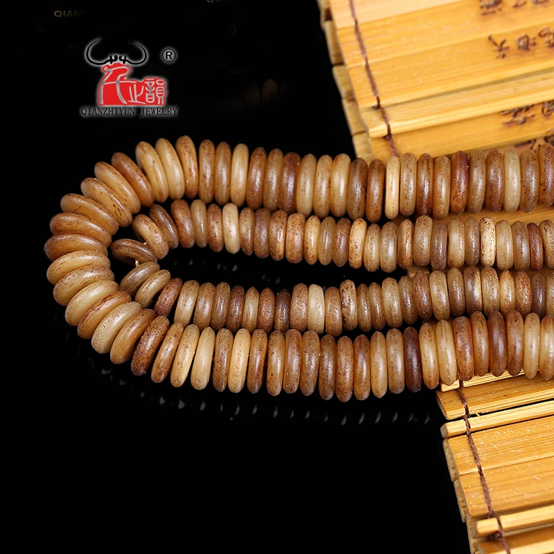 20PCS Natural Tibetan retro yak bone spacer piece of buddhist beads DIY bodhi accessories.hole 1.5mm.