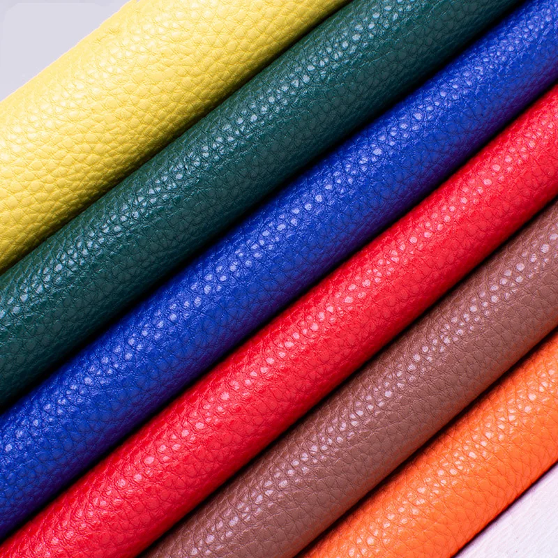 Pu Synthetic Leather 0.9MM Thickened Lychee Road Faux Leather Fabric For DIY Handmade Sew Clothes Accessories Supplies