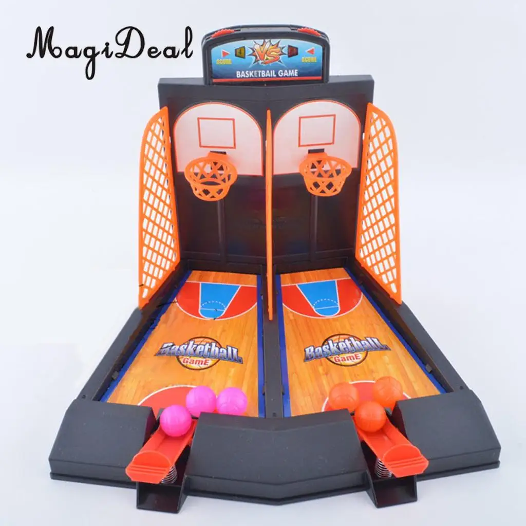 Настольный мини-Баскетбольный мяч MagiDeal, для стрельбы пальцами в корзину, детские настольные игры, Игрушечная модель для двойной игры, забавный подарок