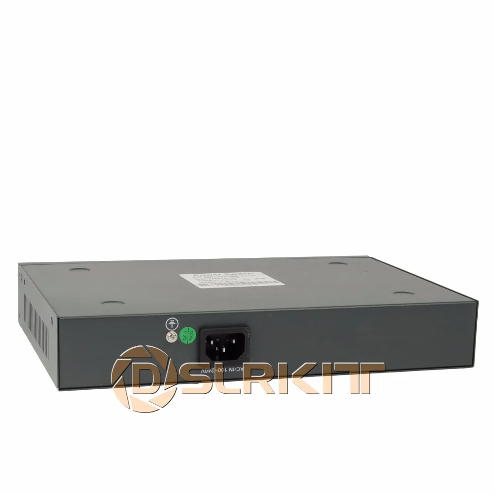 DSLRKIT 250M 10 พอร์ต 8 PoE Switch Injector Power Over Ethernet ภายใน