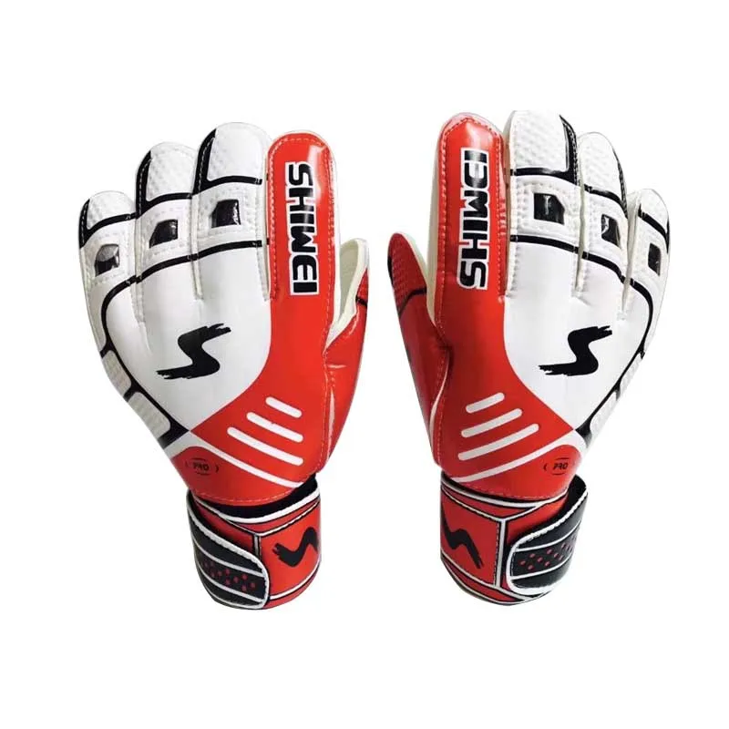 Adults Size Professional Goalkeeper Gloves Football Men Strong Finger Protection Soccer Goalie Gloves Thickened Latex