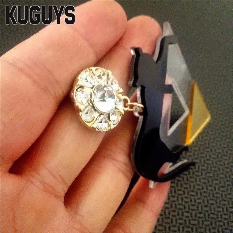 KUGUYS Clear Large Big Drop Dangle Earrings for Women Crystal Alloy Post Jewelry Acrylic HipHop Leopard Triangle Accessories