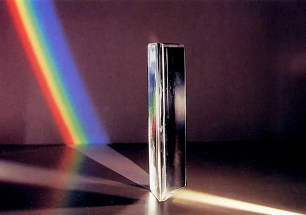 

6" Amlong Crystal Optical Glass Triangular Prism for Teaching Light Spectrum Physics 150mm
