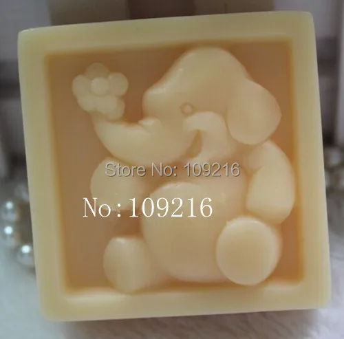 

Силиконовая форма для мыла ручной работы "Маленький слон" (Zx503), 1 шт.
