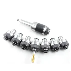 1set MT4 GT24  tapping tool holder floating expandable tapping  chuck+5pcs collet M8-M16 for CNC mill lathe cutter