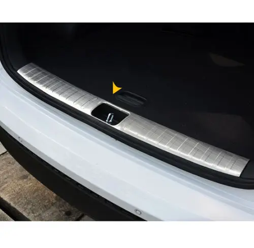 BBQ@FUKA 2PC FIT FOR 2015-2017 HYUNDAI TUCSON REAR BUMPER PROTECTOR CARGO BOOT SILL TRUNK PLATE Cover