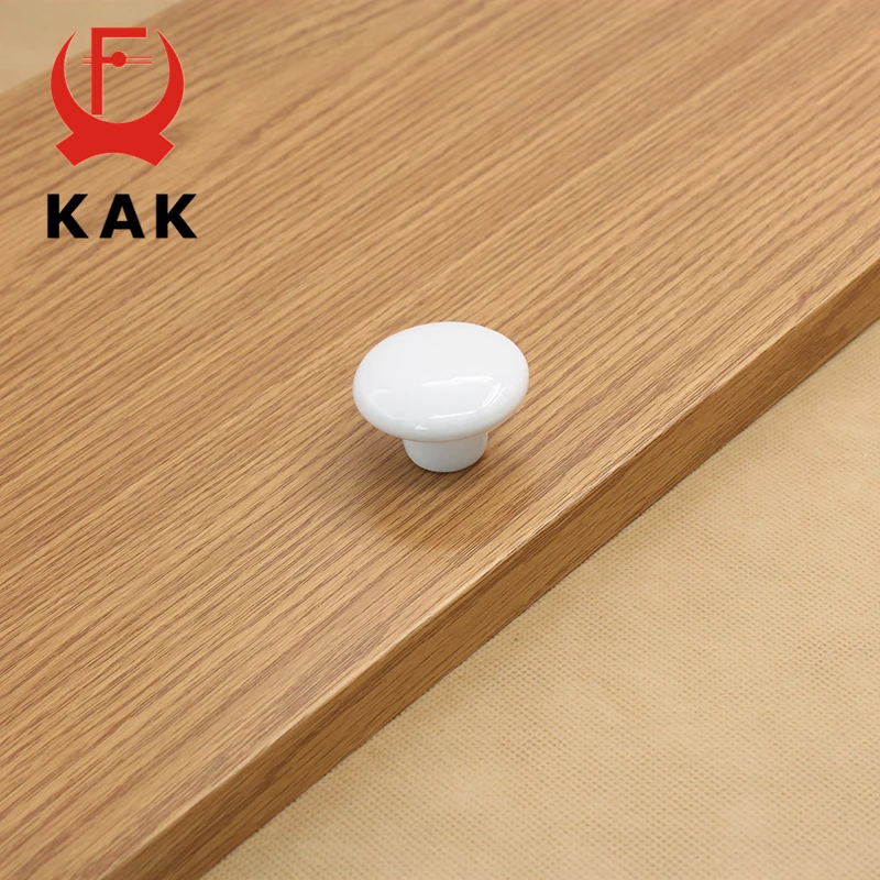 Picture 7: KAK Candy Color Round Furniture Knobs Ceramic Drawer Knobs Cabinet Pulls Kitchen Handle Furniture Handle for Kids Room Hardware
