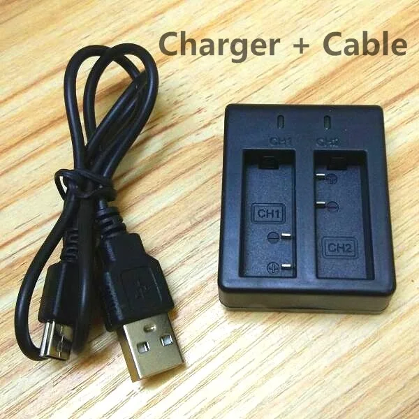 SJCAM แบตเตอรี่1350/1050MAh Dual สำหรับ SJCAM SJ4000 Air Sj5000 H9R H6S H8 Action กล้องอุปกรณ์เสริม