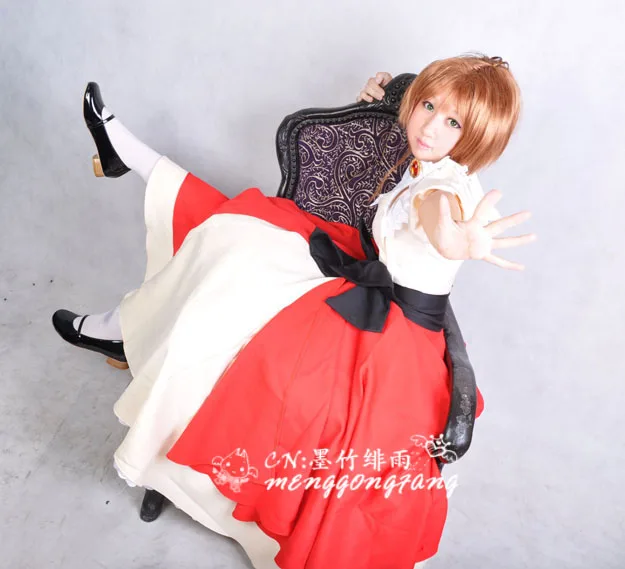 

Cardcaptor Sakura kinomoto sakura cosplay costume Magical dress Grandpa gifts dress with hat 11