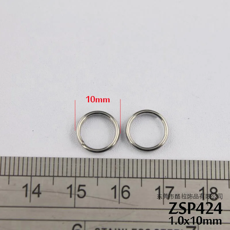 MaQuan 5mm-10mm stainless steel Double Loop Jump Ring small key-ring jewelry accessories parts KUNAFIR