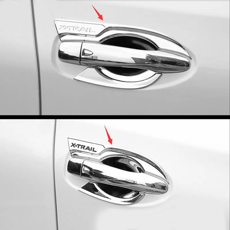 ABS Chrome Car Door Handle Cover Bowl Trim Styling Accessories Fit For Nissan X-trail T32 2014 2015 2016 2017 2018 2019