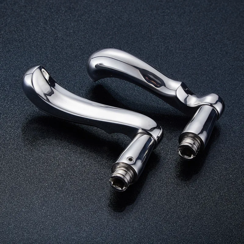2Pcs/lot Stainless Steel 304  Locks Handle Fittings Bedroom Door Handle Universal Bathroom Modern Design Door Lock