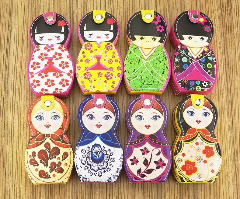 100 sets Russian Doll Manicure & Pedicure Set Nail Clippers Scissors Grooming Tools Tweezers Wedding Favor Gift SN1325