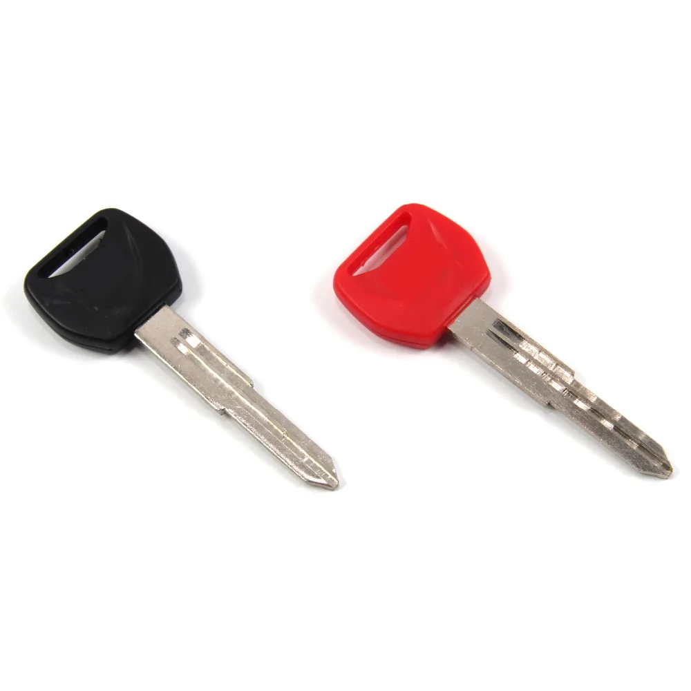 

Uncut Blade Blank Key For Honda Silver Swing 400 Motorcycle Accessories With Logo Red BLACK