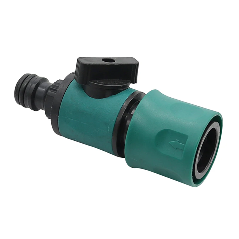 Plastic Valve with Quick Connector Agriculture Garden Watering Prolong Hose Irrigation Pipe Fittings Hose Adapter Switch 1 Pc