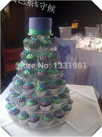 

Wholesale price 7 Tier Cupcake Cupcake Wedding Cake Stands free charge of delivery cost