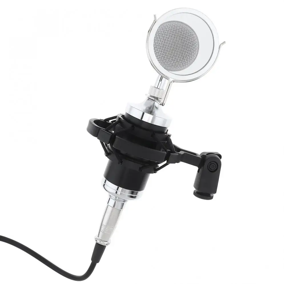 Profession CY-F2000 Condenser Sound Recording Microphone With Shock Mount For Radio Braodcast / Singing Recording / KTV Karaoke