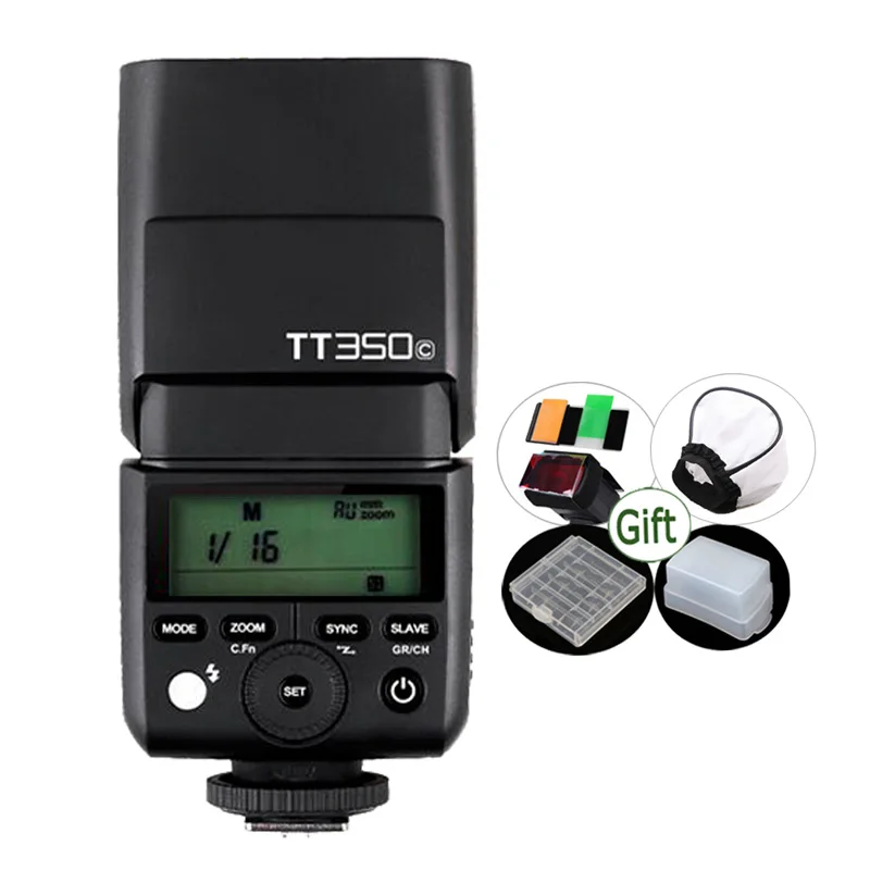 

Godox Mini Speedlite TT350C TTL 2.4G Wireless X System HSS 1/8000s Flash for Canon Mirrorless DSLR Camera 5D III 80D 7D 760D 60D