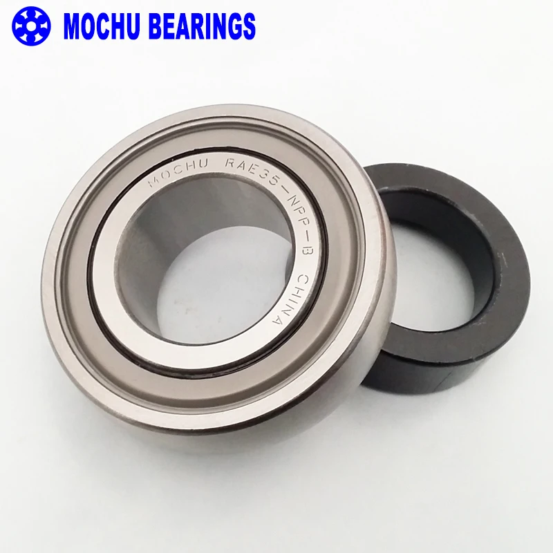 

1pcs RAE35-NPP-B 35 MOCHU Radial insert ball bearings Spherical outer ring Location by eccentric locking collar Seals on both