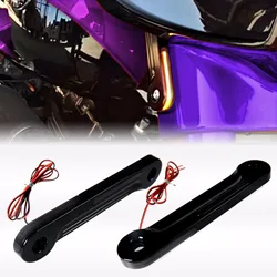 Front LED Flush Fork Turn Signals Brackets For Harley Touring Electra Street Glide FLH/T FLHX FLHR 96-13