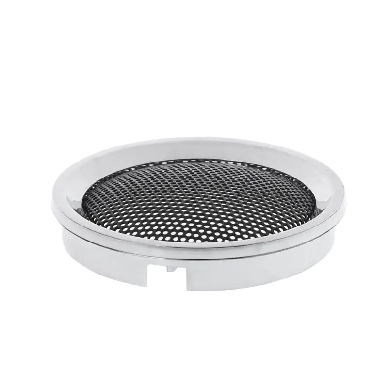 2PCS Speaker Cover 2inch Protective Grills Cover Audio Speakers Decorative Steel Round Mesh Case