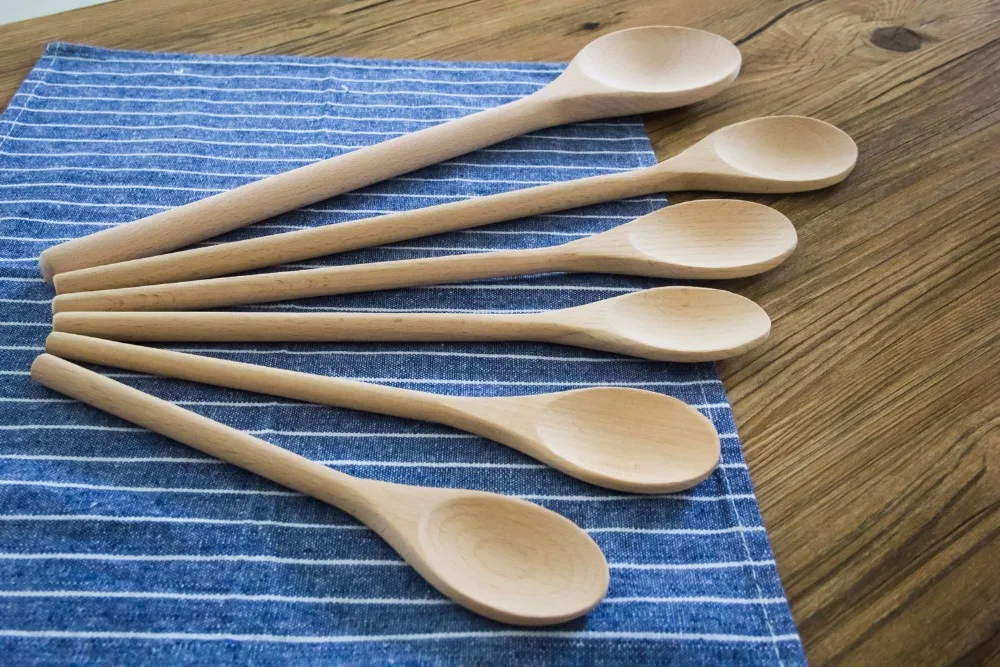 personalized name date engraved bridal shower Wedding Wooden spoons birthday baby baptism party favors gifts kitchen decor image 2