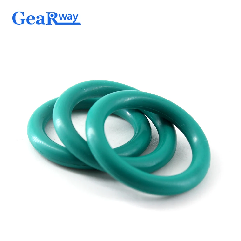 

Gearway 5.7mm Thickness O Ring Seal Green FKM O Ring Sealing Gasket 102/105/110/115/190/195/200mm OD Oil Resistance O Type Ring