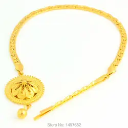 New Ethiopian Hair Chain Jewelry 24k Gold Color African/Eritrea/Kenya Women Habesha Party Accessories