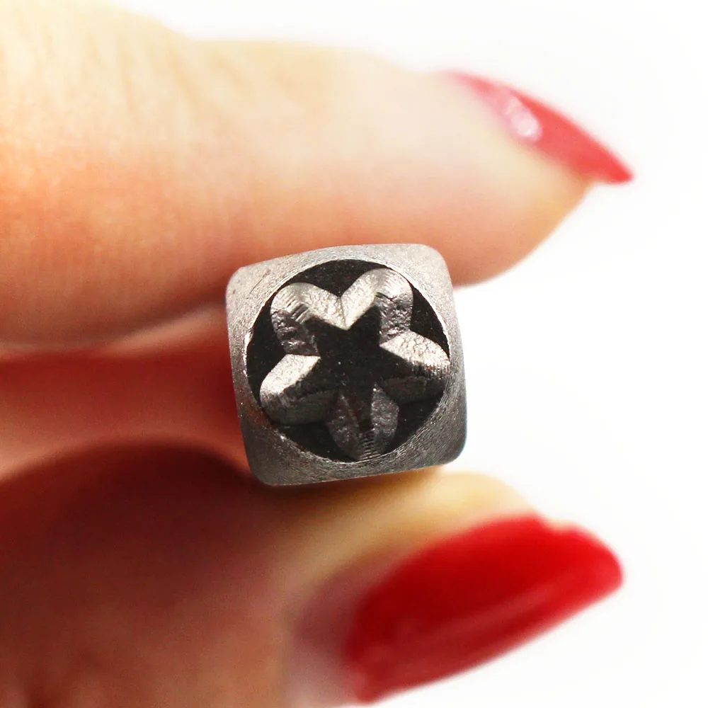 Leather Craft 5mm Star Symbols Steel Stamp Letters Steel Sord Metal Leather Stamp Jewelry Stamps Leather Stamping Tools
