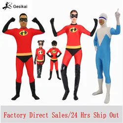 Kids Adults The Incredibles Cosplay Costumes Family The Incredibles Spandex Jumpsuits Bodysuits for Halloween