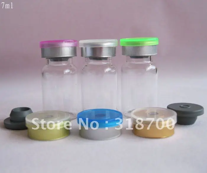 7ml glass vial with flip cap, medicine sample vial, essence oil glass bottle, 2ml,3ml,5ml,till 30ml is available