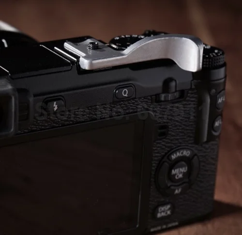 4in1 Sliver Shutter Release button + GRIP THUMBS thumb button Finger buckle F Fuji X-PRO1 X-E2 X-A1 X100 X100S x10 x20 X-M1 X-A1