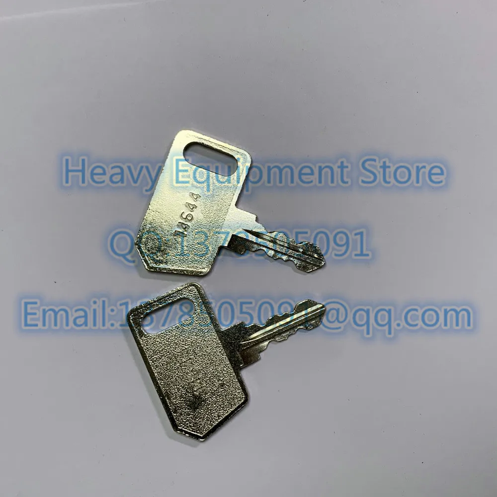 2 PCS 14644 Key For  NEIMAN MERIT BOMAG HATZ For YANMAR BELLE M516 MONARK BENFORD & MORE