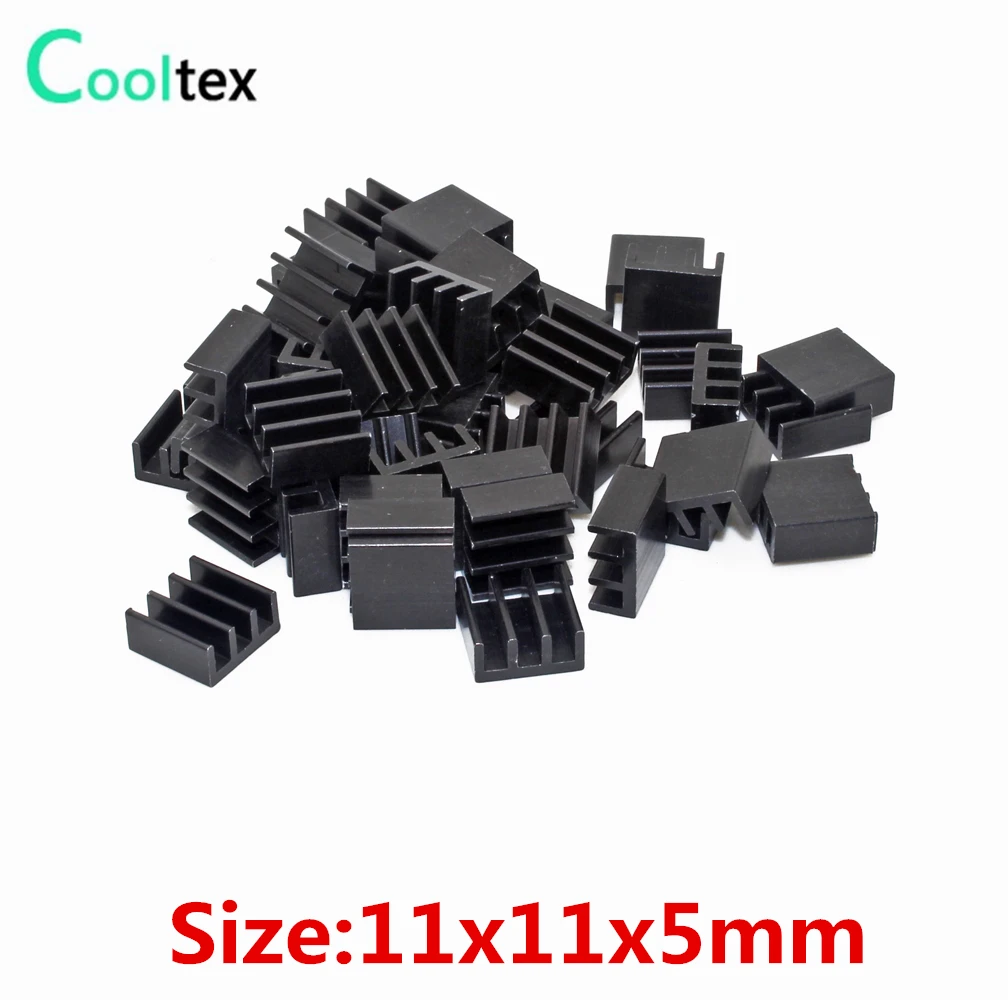 

100pcs Extruded Aluminum heatsink 11x11x5mm for Chip VGA RAM LED IC radiator COOLER cooling