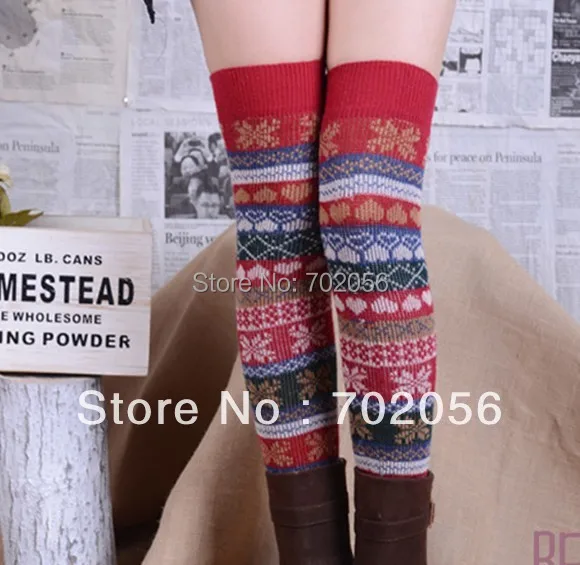 girl heart print long leg warmer Leg Shoes Ankle Warmer Boot Sleeves Cover 6 pairs/lot