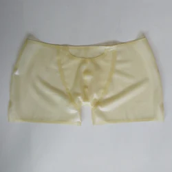 Latex Nice Shorts Fetish Underwear Cosplay underpants with penis hole and Codpiecs