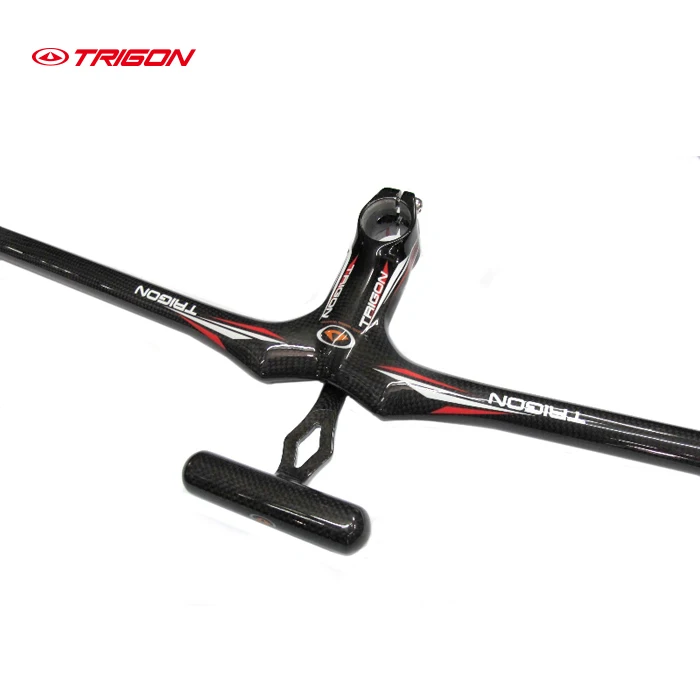 TRIGON HB110C MTB full carbon fiber moutain bike bicycle handlebar flat bar carbon handlebar  with computer bracket 580mm*80mm