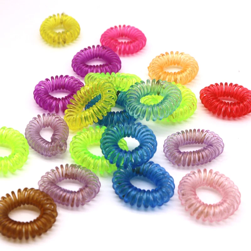 30-70Pc Colorful Telephone Wire Line Gum Elastic Hair/Band/Ties/Rings Hair Accessories Rubber Ponytail Holders Hairband Headband