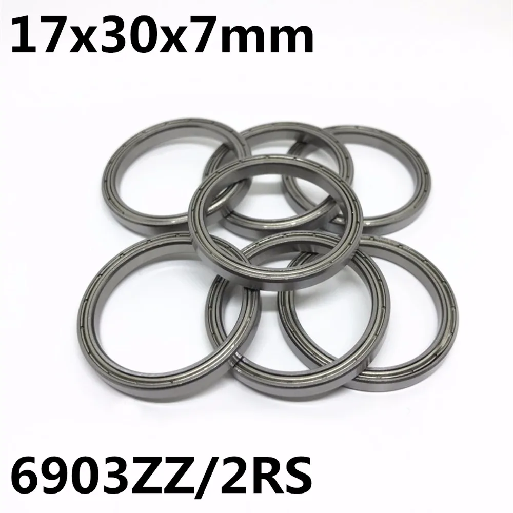 

10PCS 6903ZZ 6903-2RS Thin wall ball bearings 17x30x7 mm Bearing steel High quality 6903 6903Z 6903RS