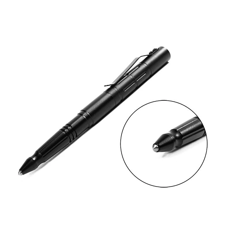 1/8PCS Metal Ballpoint Pen Tactical pens tungsten steel unisex metal multifunctional ballpoint window tool pen writin 0.7mm