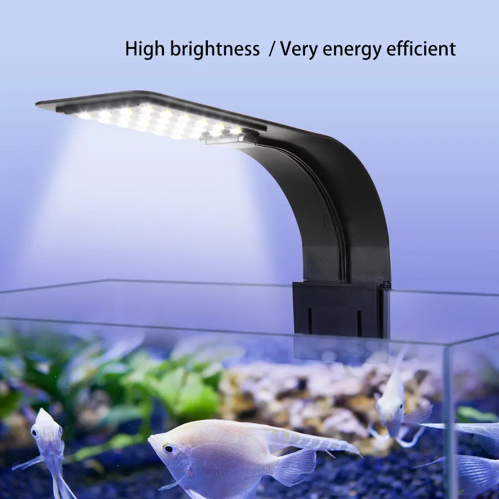 5W/10W LED Aquarium Light Lighting plants Grow Light Energy-Saving Aquatic Plant Lighting Clip-on Lamp For Fish Tank EU Plug Hot