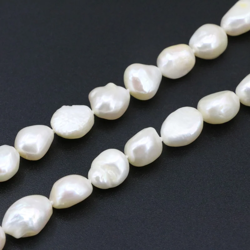 Wholesale Price Freshwater Pearl Jewelry Necklace For Women Natural Pearl Irregular 10-12mm Beads Strand Necklaces 18inch B3399