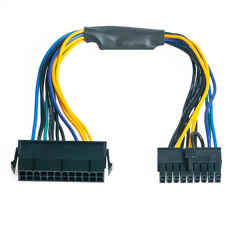 PSU ATX 24Pin إلى 18Pin محول محول وصلة كابل الطاقة ل HP Z420 Z620 سطح المكتب محطة اللوحة 18AWG 30 سنتيمتر #6