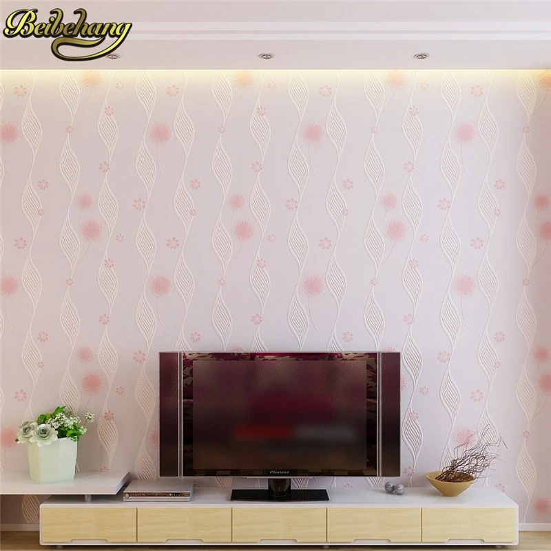 beibehang printing papel de parede 3d wallpaper roll papel pintado floral rolls flocking living room bedroom sofa TV wall paper