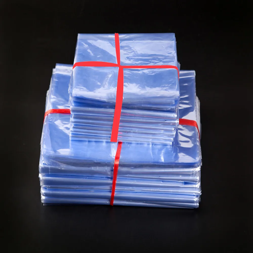 

20*30cm Soft Transparent Blow Molding PVC Heat Shrinkable Bags Shrink Film Party For Cosmetic Packaging Wrapping Materials Pouch