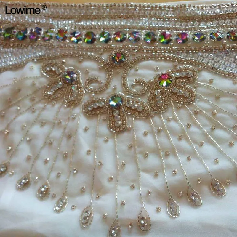 Bling Bling Muslim Long Hijab Ivory White Wedding Bridal Bride Veil Accessories Veils With Crystal Velo Veu De Noiva Boda