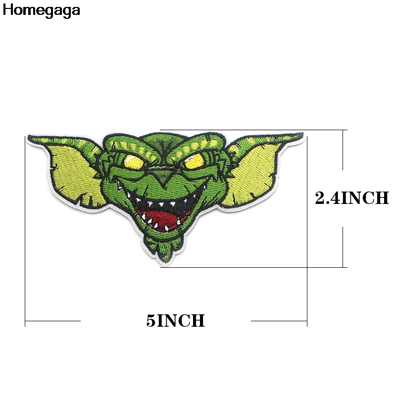 Homegaga applique patches diy iron on para shoe bag shirt clothes accessory punk sticker embroideried badge D1988
