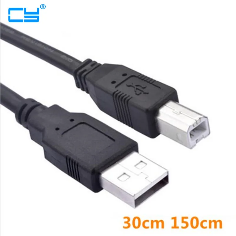 

USB 2,0 A type Male to USB B Type Male USB-B сканер для принтера кабель для жесткого диска 30 см 0,3 м 150 см 1,5 м