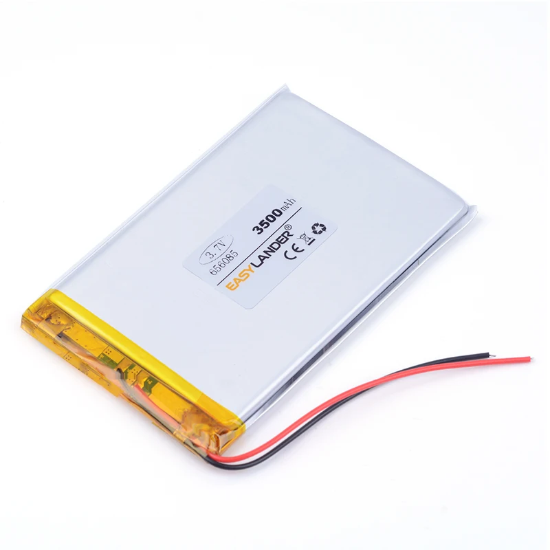 Bateria de íon de lítio polímero/li-ion, 3.7v 3500mah 656085 (gps) para tablet pc, celular, alto-falante de telefone celular