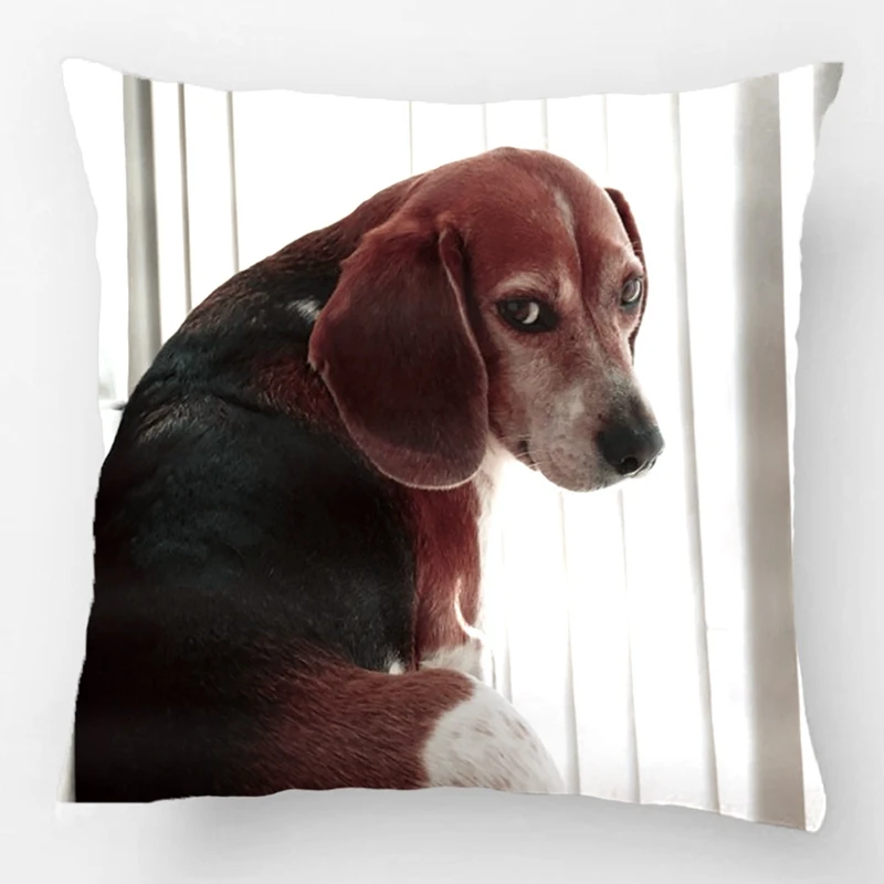 Beagle Attitude Throw Pillow Wedding Decorative Cushion Cover Pillow Case Customize Gift By Lvsure For Car Sofa Seat Pillowcase